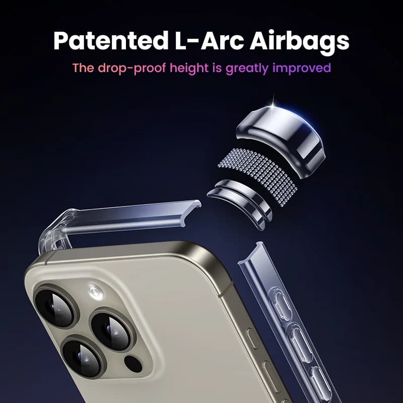 Průhledné ochranné pouzdro pro iPhone s odolností proti nárazům