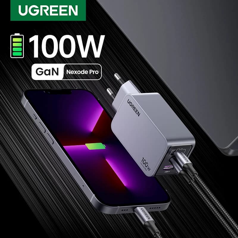 100W GaN USB-C rychlonabíječka, korejská zásuvka