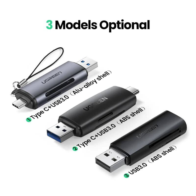 Čtečka karet SD/MicroSD USB 3.0 & USB-C