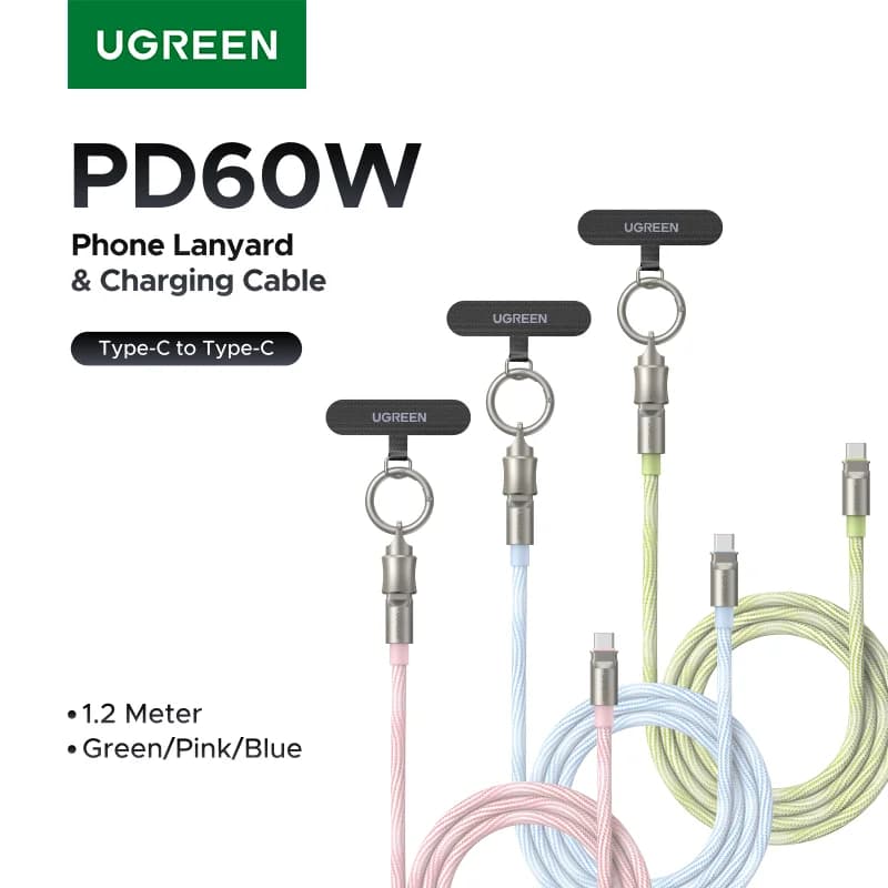 USB-C šňůra kolem krku s nabíjením PD60W