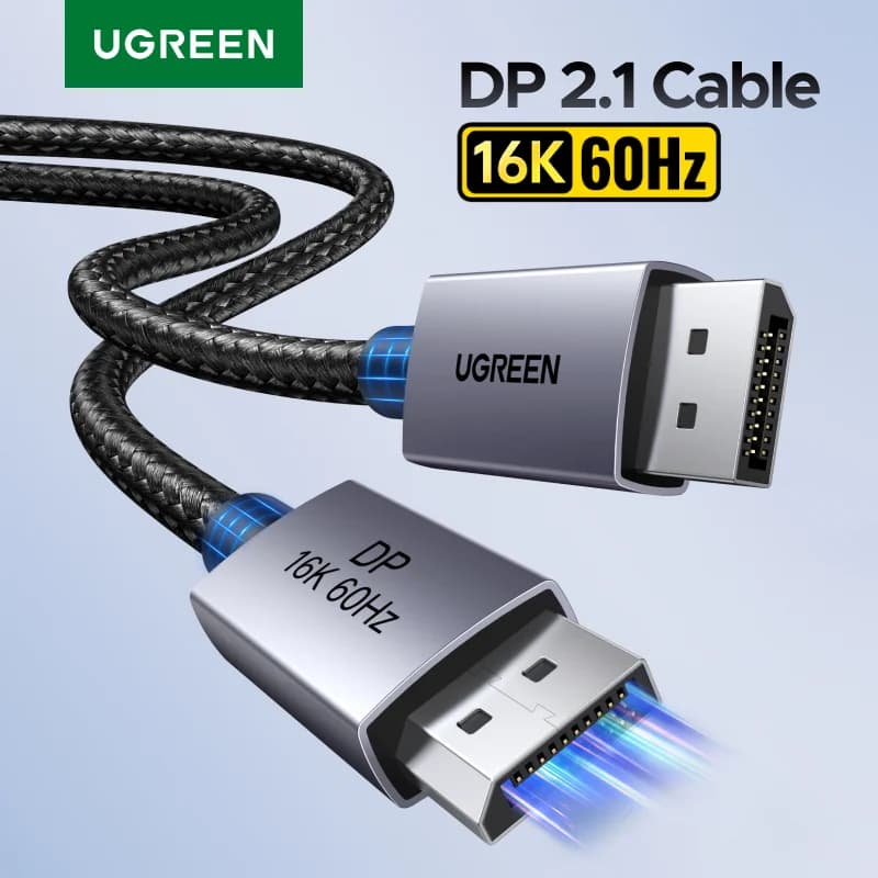 DisplayPort 2.1 kabel, podpora videa 8K 60Hz HDR
