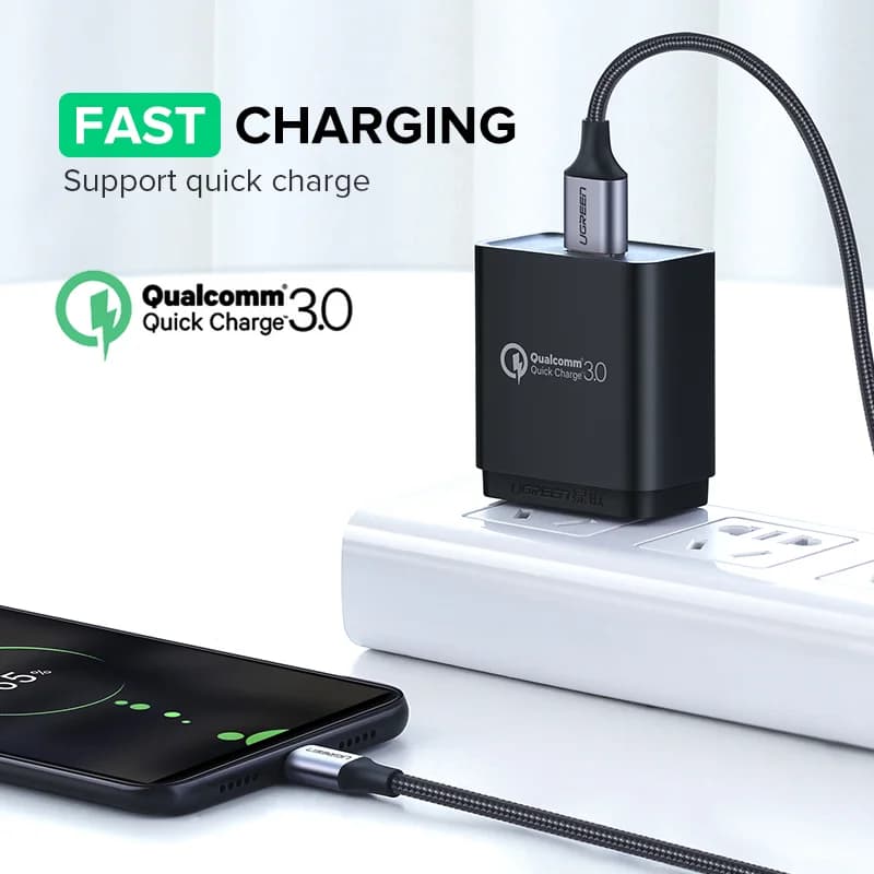 Sada 2 ks Micro USB kabelu pro rychlé nabíjení, 1,5 m, 2A
