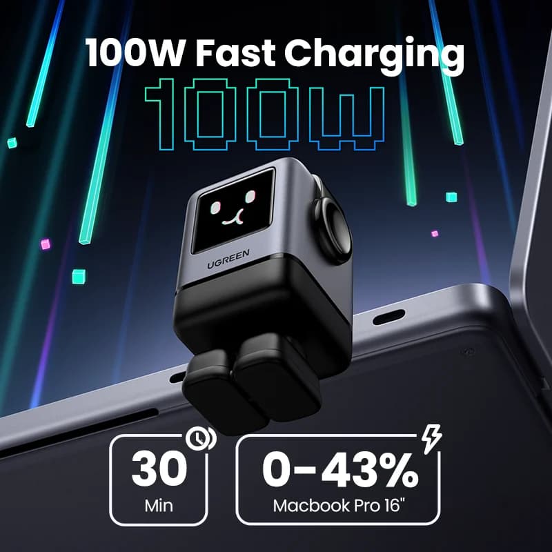 100W GaN USB-C rychlonabíječka s PPS
