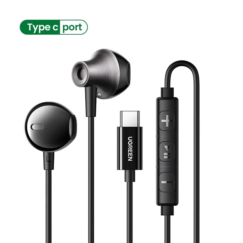 Polootevřené drátová sluchátka s konektorem 3.5mm a mikrofonem