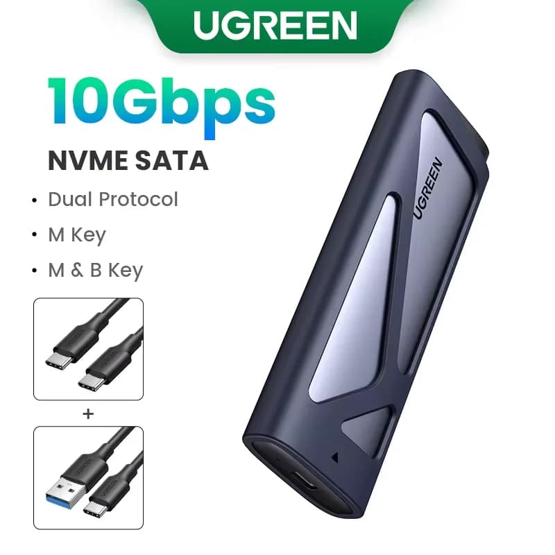 Kryt pro SSD M.2 NVMe/SATA, 20Gbps USB-C