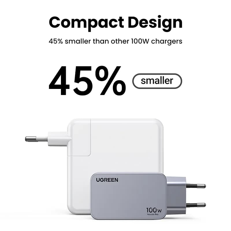 100W GaN USB-C rychlonabíječka, korejská zásuvka