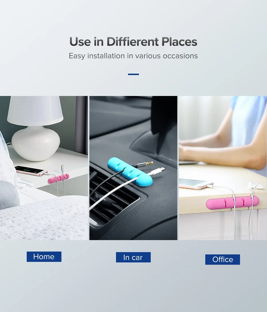 Silikonové úchyty na USB kabely