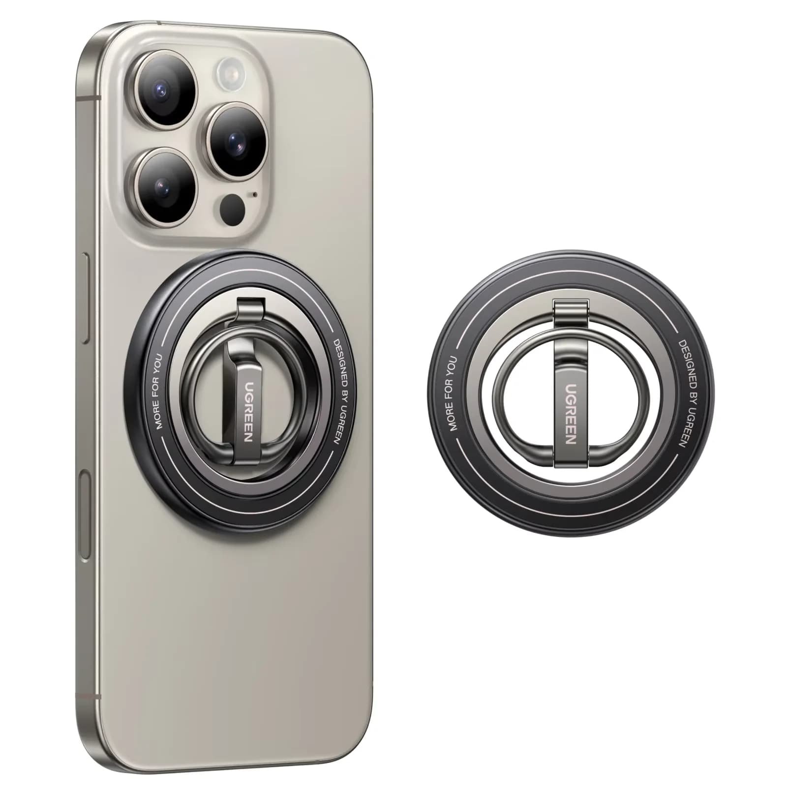 Dvoustranný magnetický kroužek na telefon s otočením o 360°