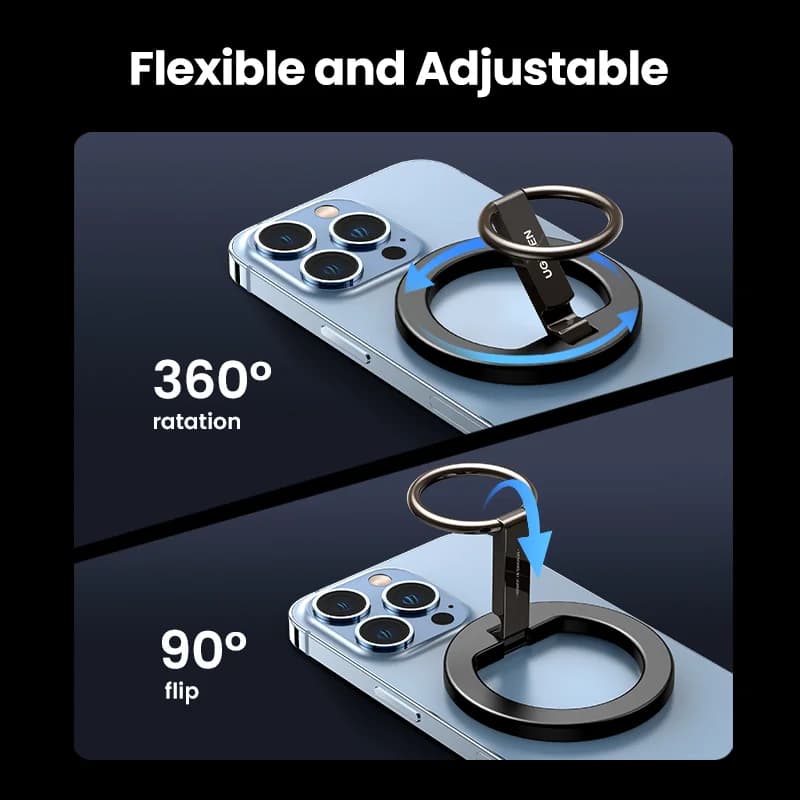 Magnetický držák telefonu s kroužkem 360°