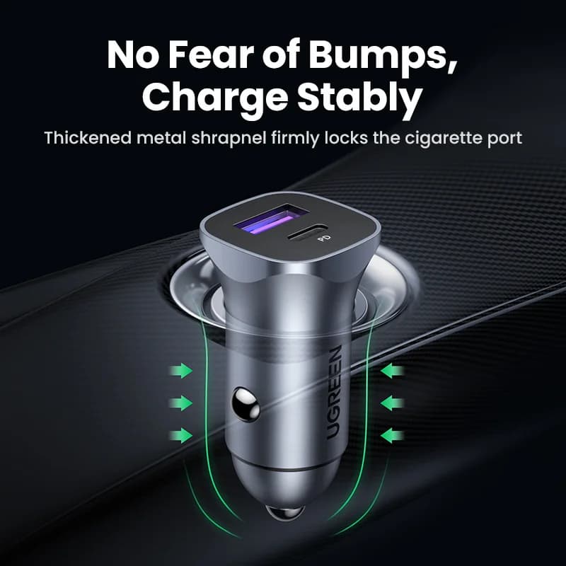 USB-C auto nabíječka s Quick Charge 4.0 a PD