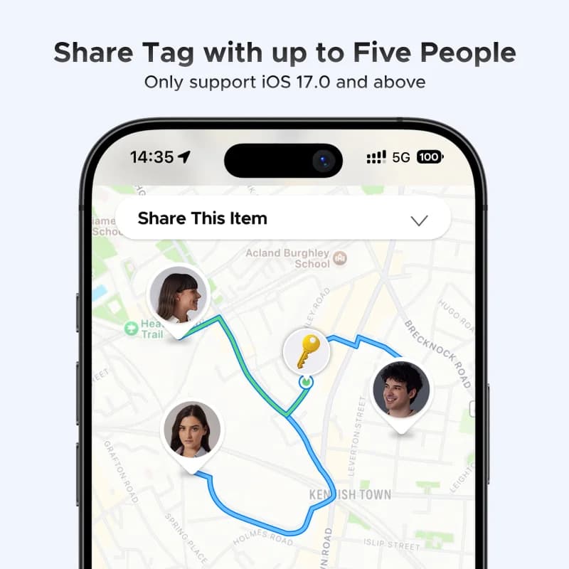 Chytrý Bluetooth tracker pro iOS Find My
