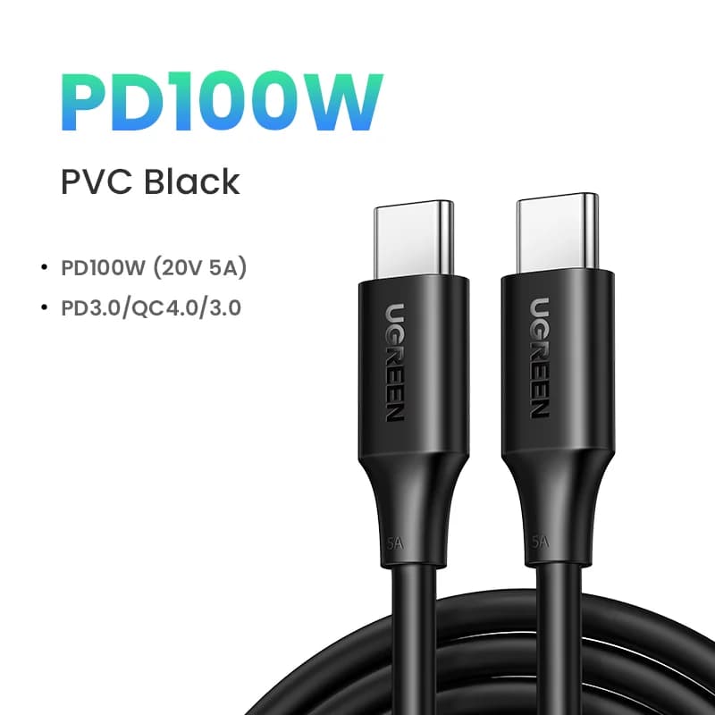 Kabel USB-C na USB-C, 100W PD, 5A