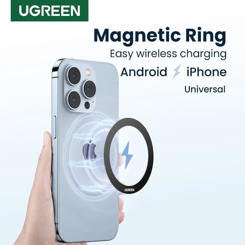 Magnetický kovový kroužek adaptér pro MagSafe bezdrátové nabíjení