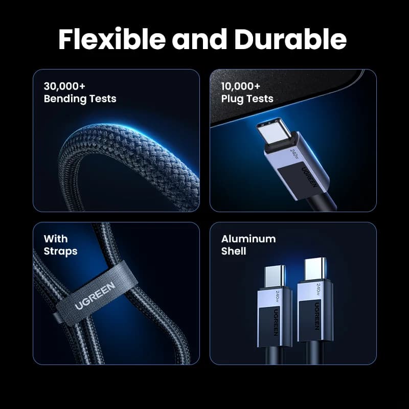 Kabel USB-C na USB-C, 240 W, s rychlonabíjením PD3.1