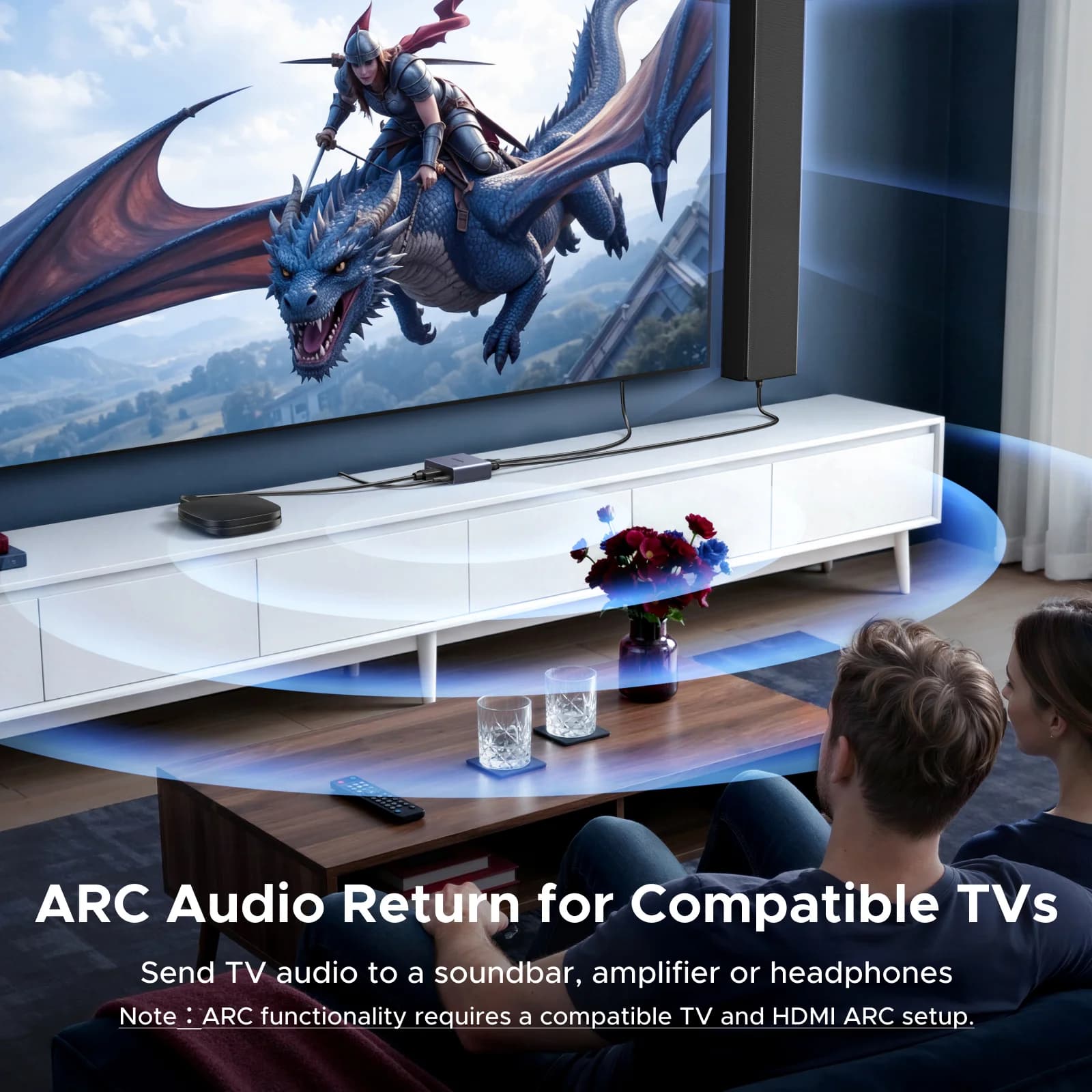 4K 60Hz HDMI Audio Extractor, optický a 3.5mm