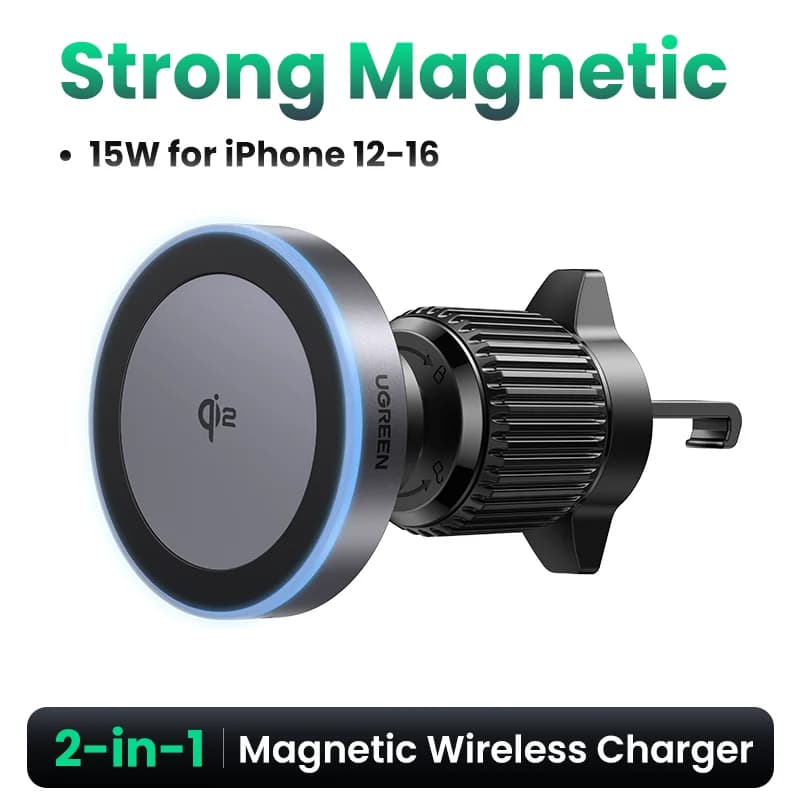 Magnetická bezdrátová nabíječka do auta Qi2 15W pro iPhone